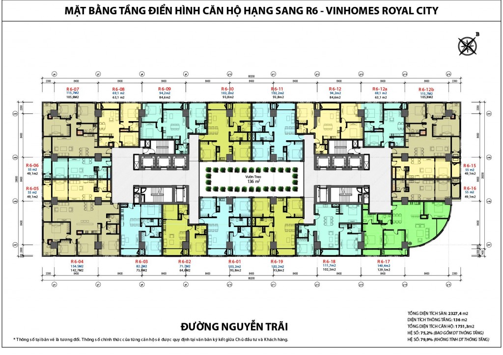 Tòa R6 Vinhomes Royal City 72 Nguyễn Trãi