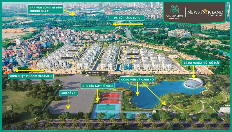 Vinhomes Green Villas - Biệt thự Vinhomes Smart City Tây Mỗ Đại Mỗ