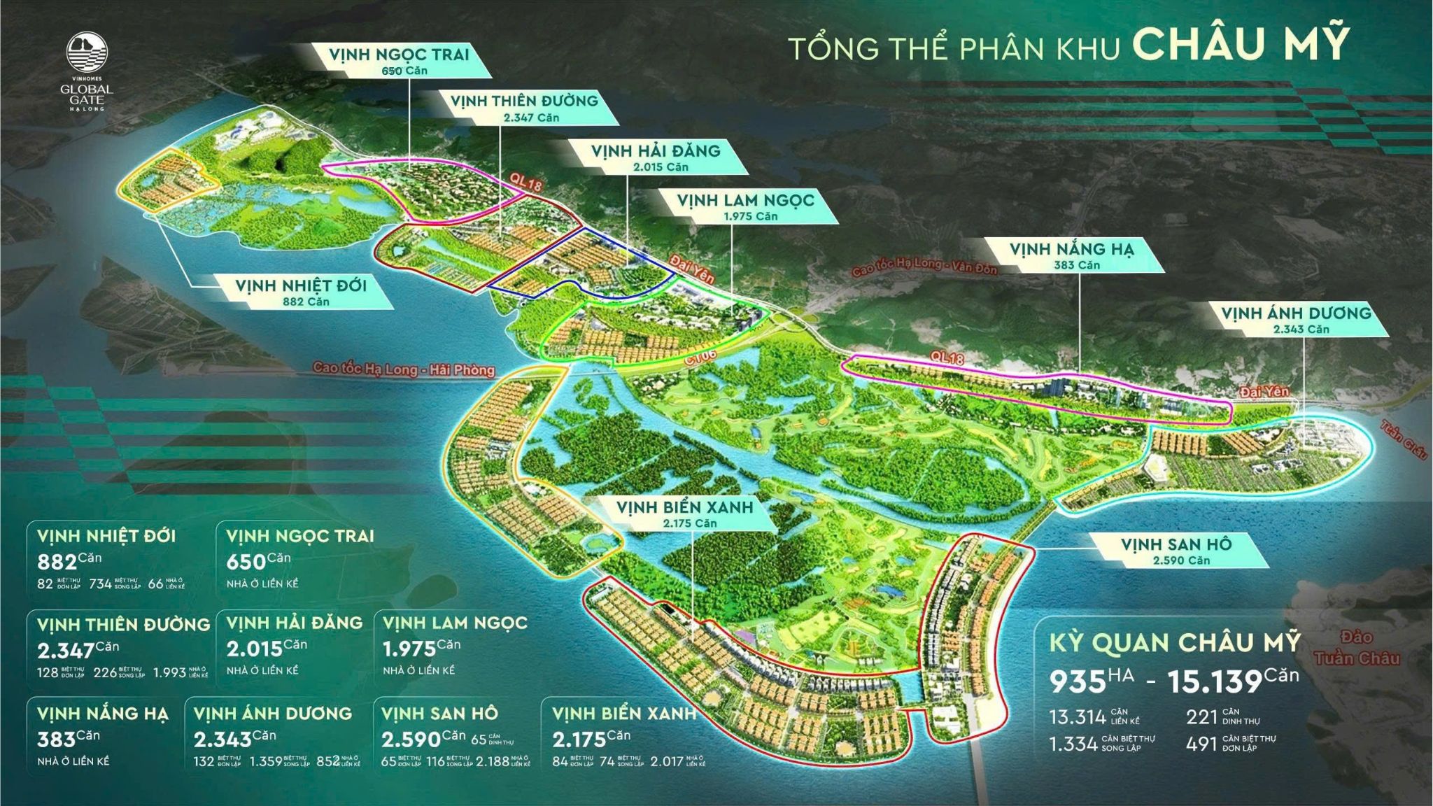 Mat bang phan khu chau my vinhomes global gate ha long