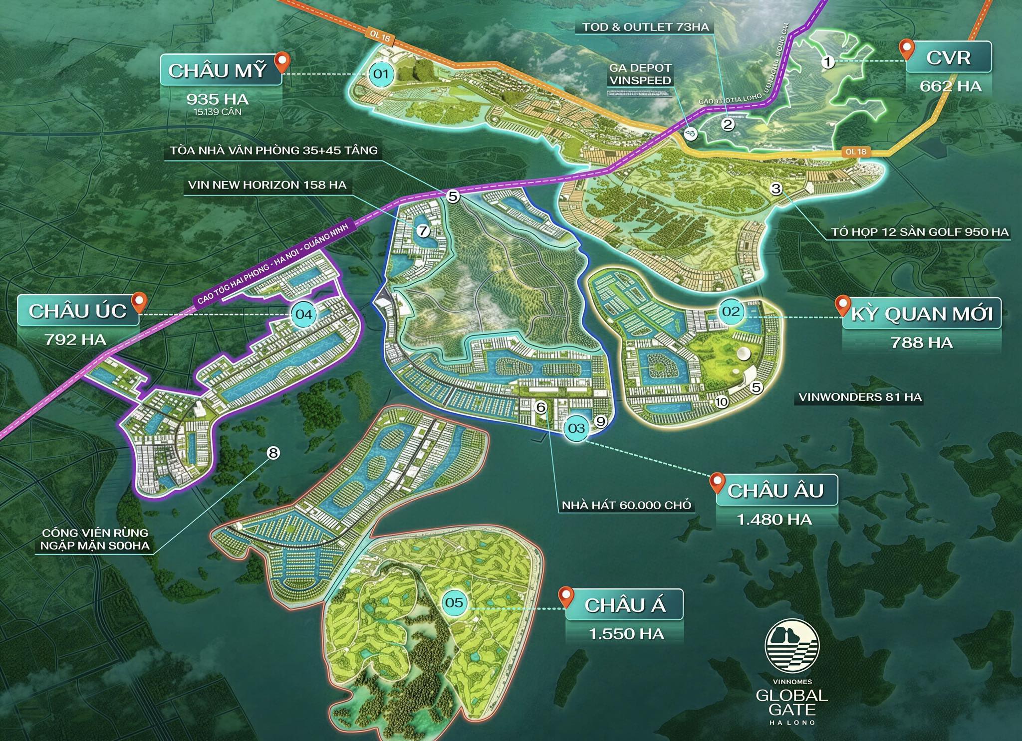 Mat bang phan khu vinhomes global gate ha long