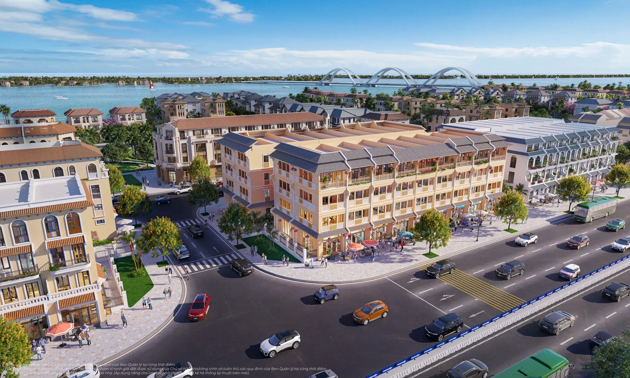 Phoi canh boulevard prime green paradise can gio